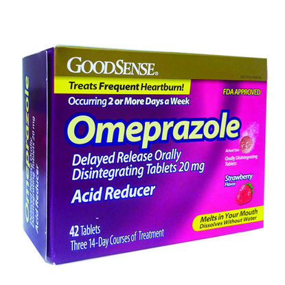 Picture of Omeprazole dissolving tablets 42 ct. strawberry flavor