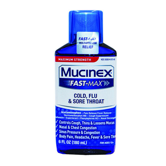 Picture of Mucinex fast-max cold, flu & sore throat 6 fl. oz.