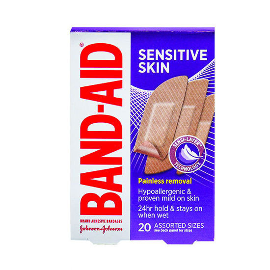 Picture of Band-Aid sensitive skin assorted bandages 20 ct.